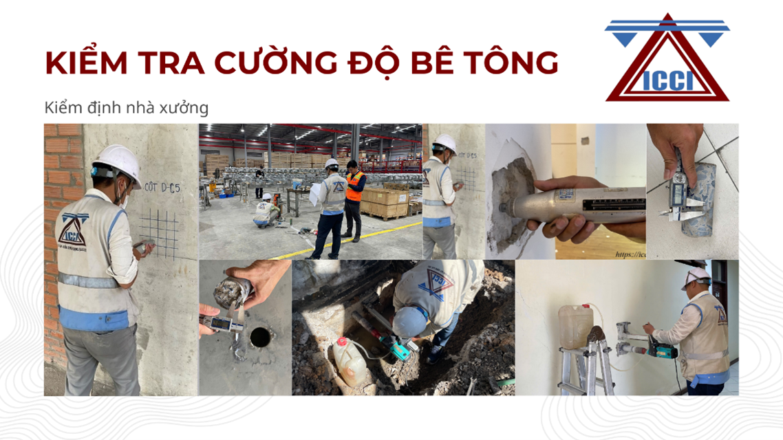 Kiểm tra cường độ bê tông Kiểm tra cường độ bê tông
